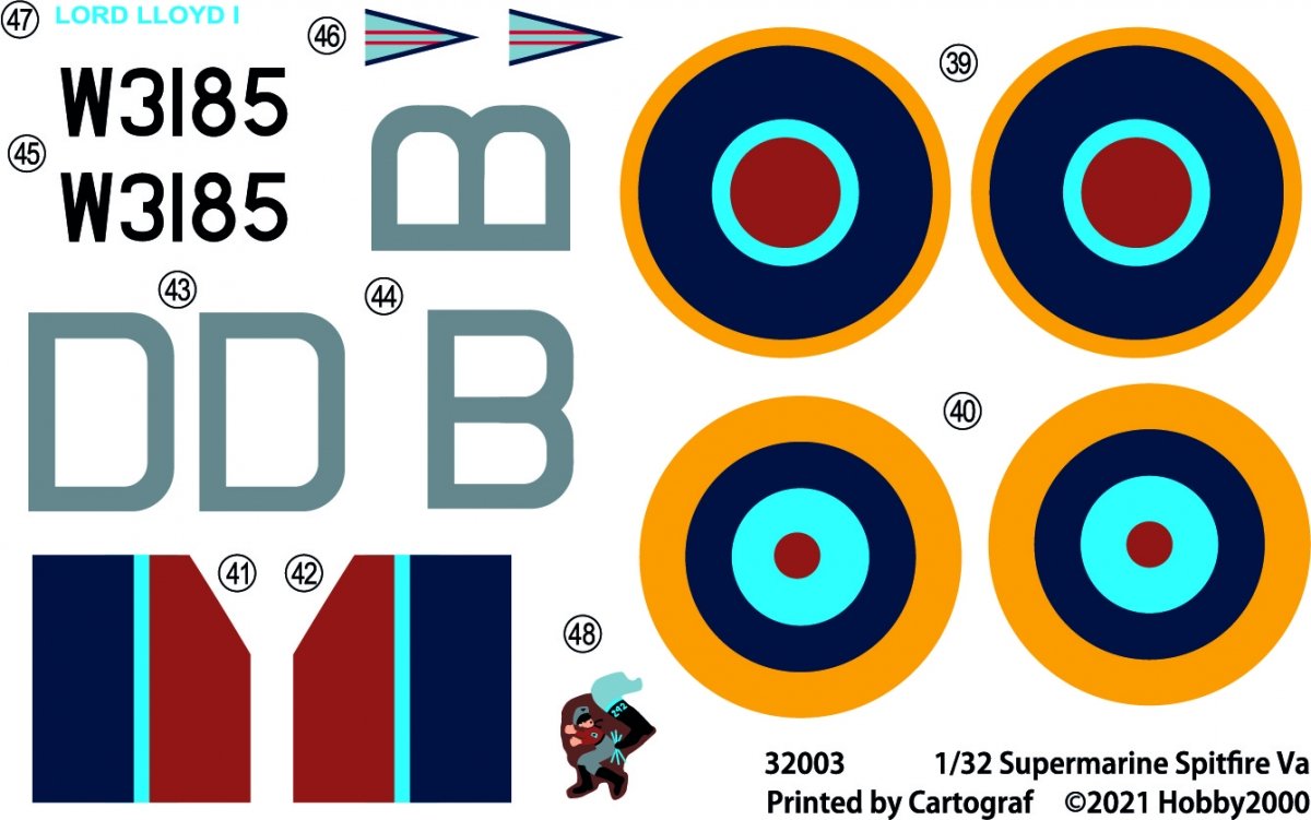 Hobby 2000 32003 Supermarine Spitfire VA 1/32  – immagine 4