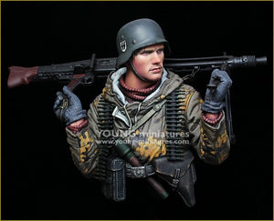 Figurine Young Miniatures YM1882, mitrailleur allemand, front de l&amp;#39;Est, Seconde Guerre mondiale, échelle 1/10 – image 8