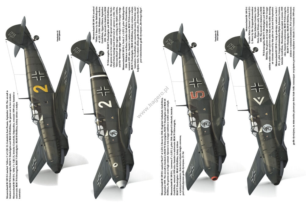 Kagero 12013 Messerschmitt Bf 109 C/D dans la campagne de Pologne 1939 EN – image 4