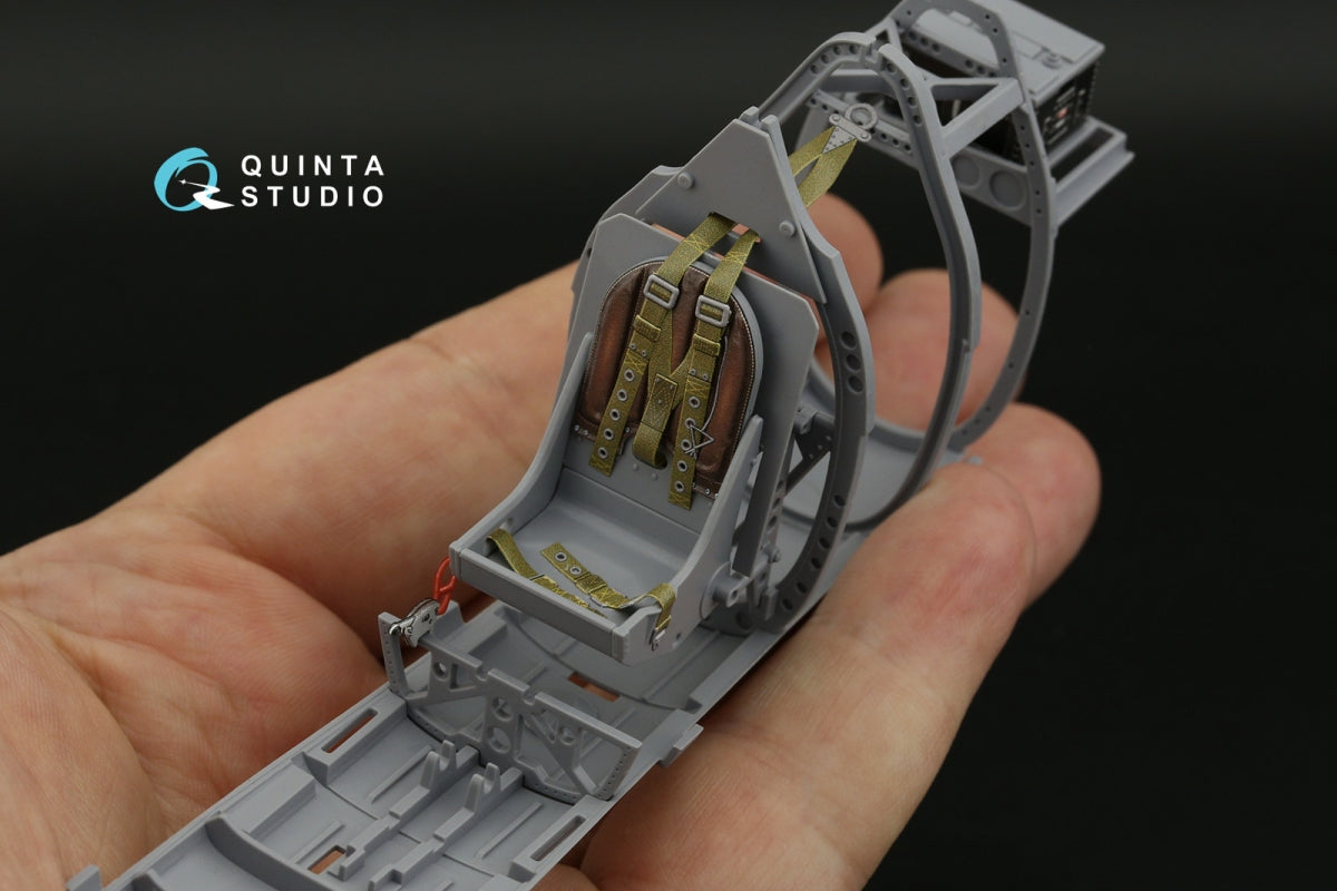 Intérieur imprimé en 3D et coloré sur papier décalcomanie pour Spitfire Mk.IXc (Airfix) Quinta Studio QD24009, échelle 1/24  – immagine 6