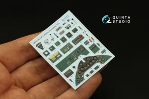 Intérieur coloré imprimé en 3D sur papier décalcomanie pour F4F-4 Wildcat (Trumpeter) de Quinta Studio QD32185, échelle 1/32 – Bild 4
