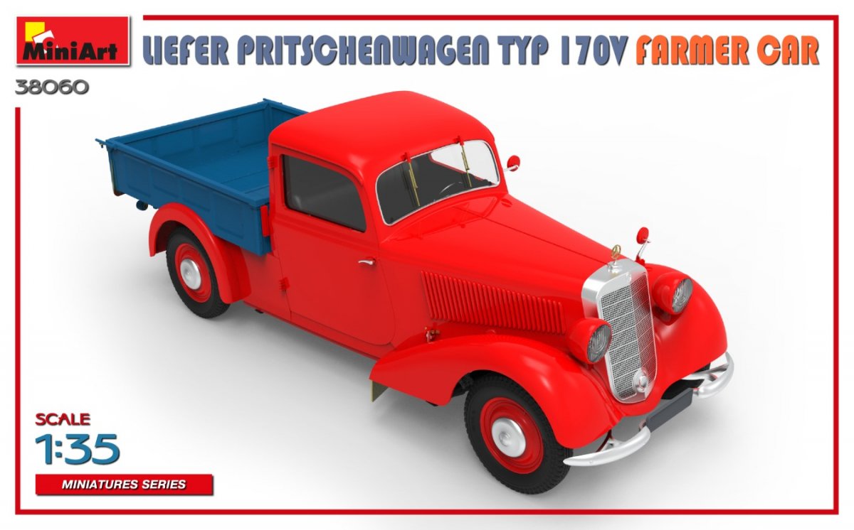 MiniArt 38060 LIEFER PRITSCHENWAGEN TYP 170V FARMER CAR 1/35 – zdjęcie 4