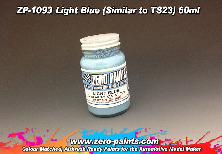 Peinture bleu clair Zero Paints ZP-1093 (similaire à TS23) 60 ml
