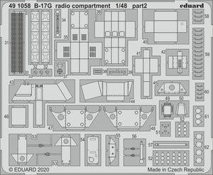 Compartiment radio Eduard 491058 B-17G 1/48 HK MODELS – image 2