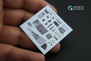 Intérieur imprimé en 3D et coloré sur papier décalcomanie pour F-4E early/F-4EJ (Quinta Studio QD32038) (pour maquette Tamiya) au 1/32 – image 3