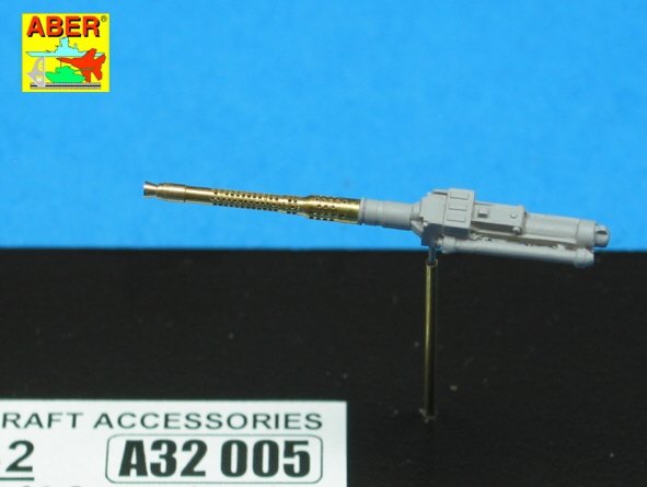 Aber A32005 Ensemble de 2 canons pour mitrailleuses d&amp;#39;avion allemandes MG 131 de 13 mm (type ancien) (1/32) – Bild 5