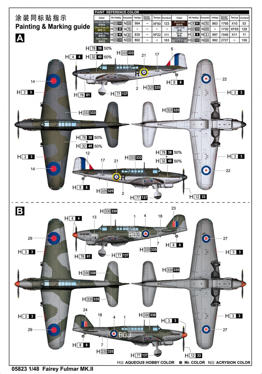 Trumpeter 05823 Fairey Fulmar Mk.II 1/48 – Bild 3