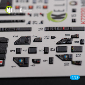 KELIK K72120 Mirage 2000D stickers 3D intérieur pour modèle Svit kit 1/72  – image 4