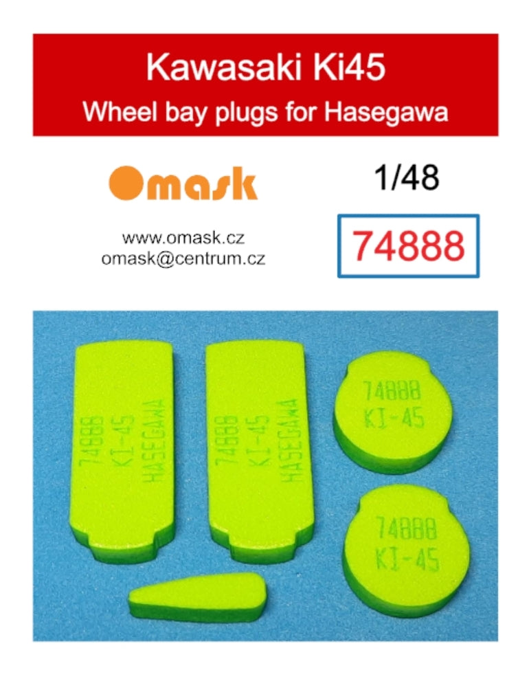 Omask 74888 Bouchons de passage de roue Kawasaki Ki45 (pour Hasegawa) 1/48