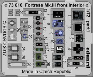 Eduard 73616 Fortress Mk. III intérieur avant AIRFIX 1/72