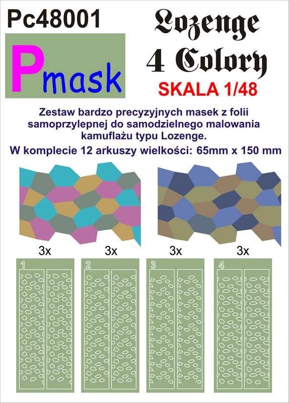 P-Mask PC48001 LASTENGE 4 COULEURS (1/48)