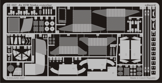 Eduard 32167 Ju 87D Stuka extérieur 1/32 HASEGAWA