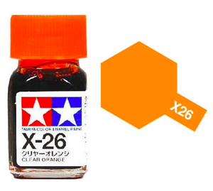 Peinture émail Tamiya X26 Orange transparent (80026)