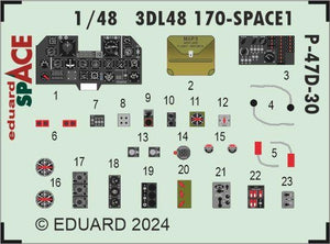 Eduard 3DL48170 P-47D-30 SPACE MINIART 1/48 – imagen 4