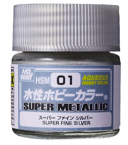 Mr.Color HSM-01 Aqueous Super Metallic - Argent extra-fin