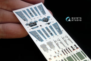 Intérieur imprimé en 3D et coloré sur papier décalcomanie Quinta Studio QD72012 Su-30SM (pour kit Zvezda) 1/72 – image 3