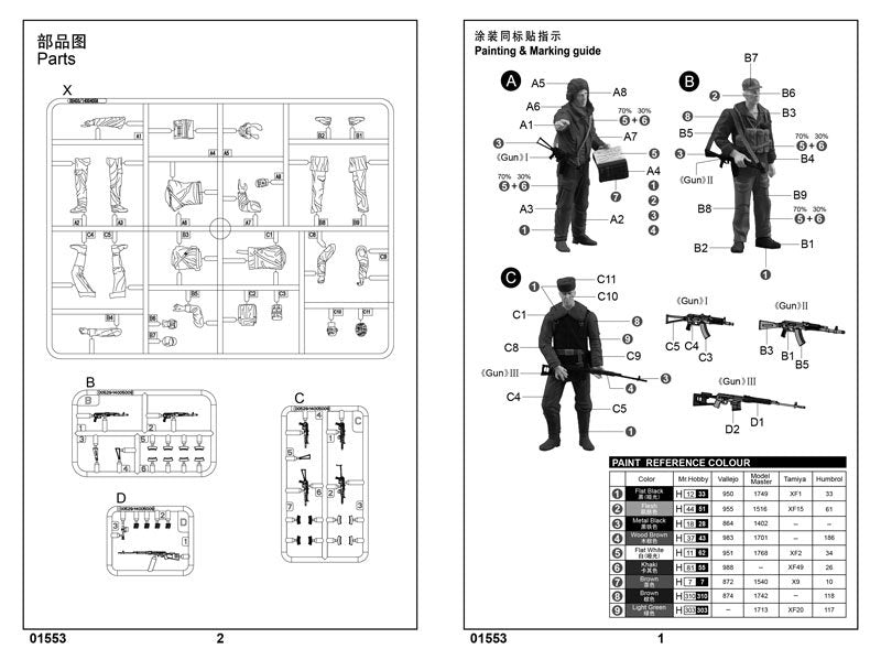 Trumpeter 01553 Char russe T-62 BDD Mod.1984 (modification Mod.1962) 1/35 – Bild 3