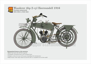 Copper State Models B32-002 Wanderer 4PS Moto 1916 1/32 – imagen 8