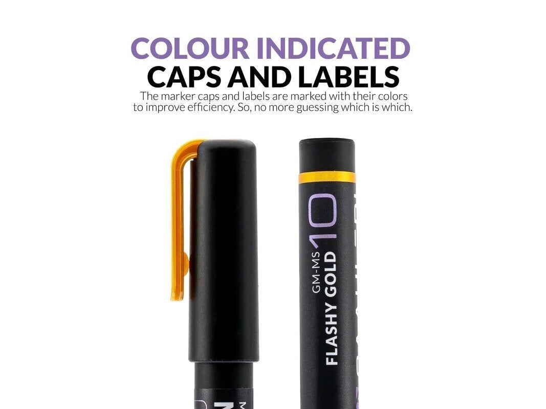Gaahleri 45169 Metallic Series Marker Zirconium Black