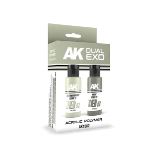 AK Interactive AK1562 DUAL EXO SET 18 – 18A STARSHIP GRAY &amp;amp; 18B NCC GRAY