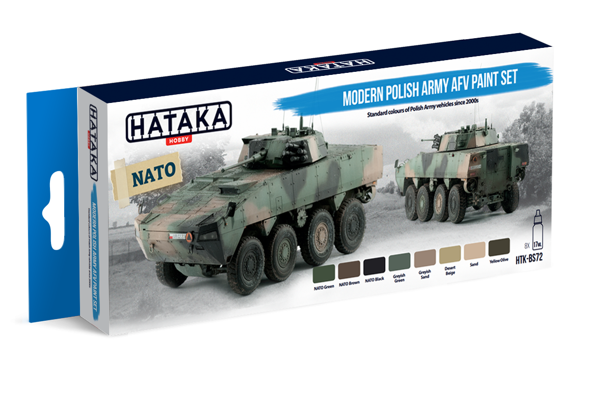 Kit de peinture Hataka HTK-BS72 pour véhicules blindés de combat de l&amp;#39;armée polonaise moderne (6 x 17 ml) – image 3