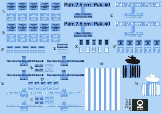 Das Werk DW16020 allemand 7,5 cm PaK40 (moyen/tardif) 1/16  – immagine 2