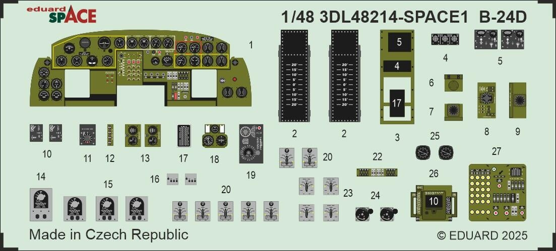 Eduard 3DL48214 B-24D SPACE Hobby Boss 1/48 – image 2