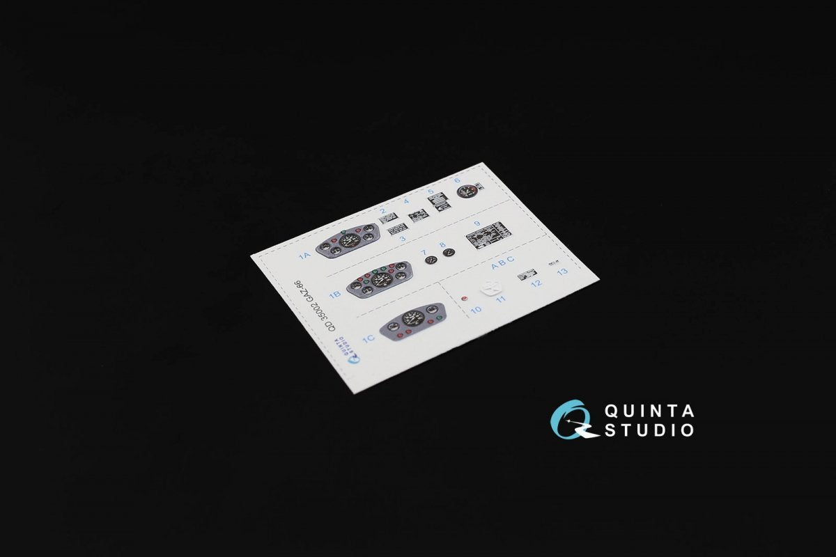 Intérieur imprimé en 3D et coloré sur papier décalcomanie Quinta Studio QD35002 GAZ-66 Family (pour maquettes Trumpeter) 1/35 – immagine 6