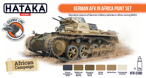 Hataka HTK-CS90 ORANGE LINE – Coffret de peinture pour véhicules blindés allemands en Afrique (6 x 17 ml) – image 2