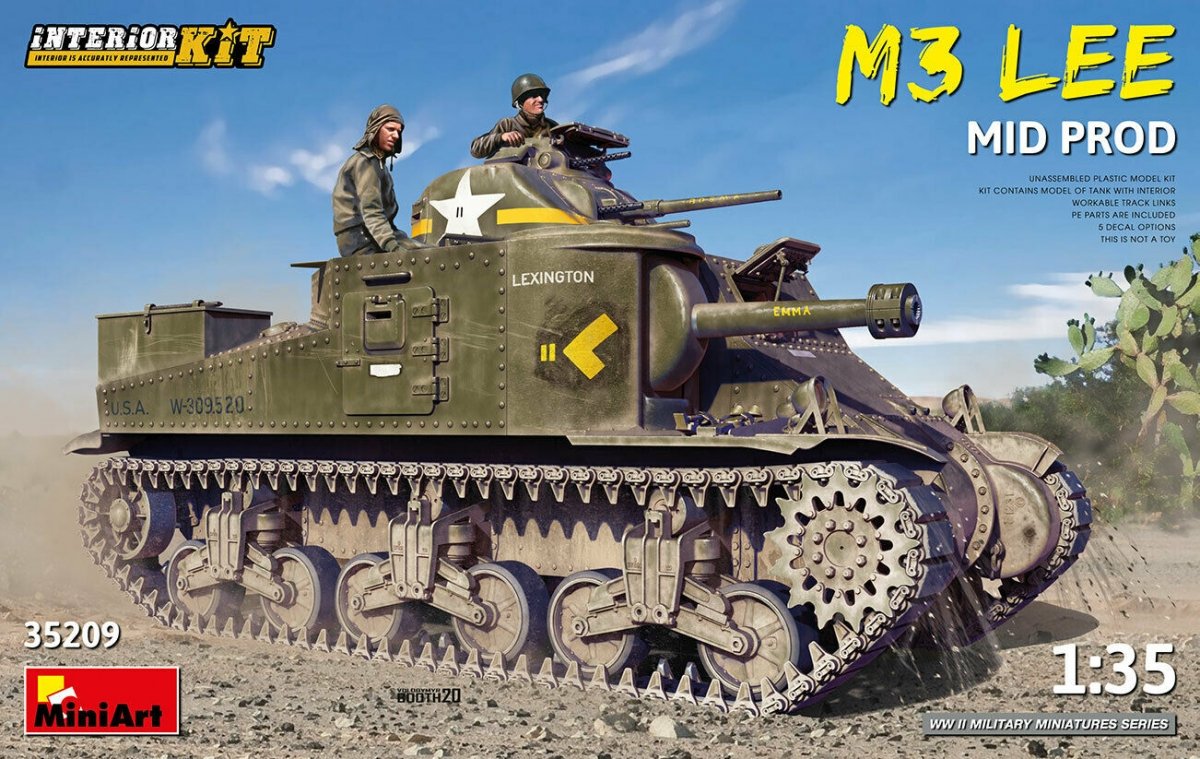 MiniArt 35209 M3 Lee milieu. Production avec kit intérieur 1/35 