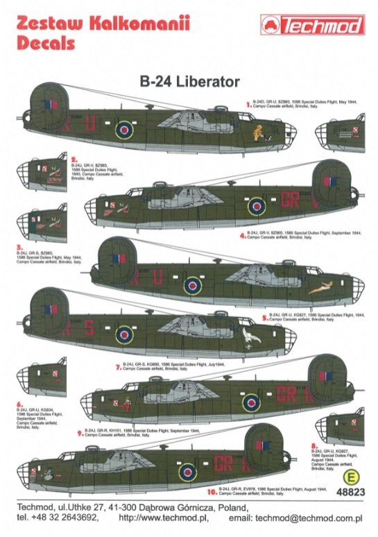 Techmod 48823 B-24 Liberator 1/48 – image 4