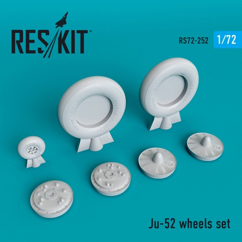 RESKIT RS72-0252 Jeu de roues Ju-52 1/72