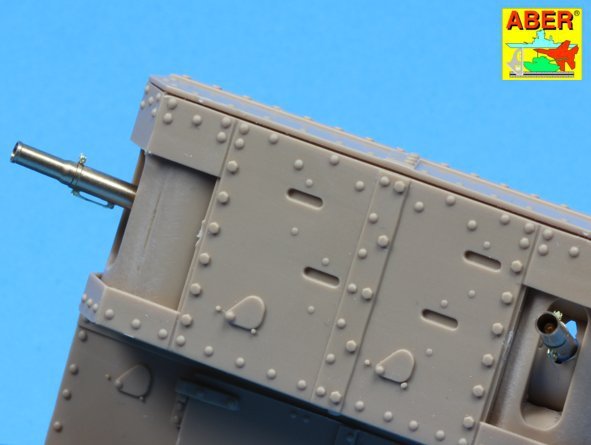 Canons Aber 35L-156 pour char britannique Mark IV de la Première Guerre mondiale – Femelle (1/35) – imagen 5