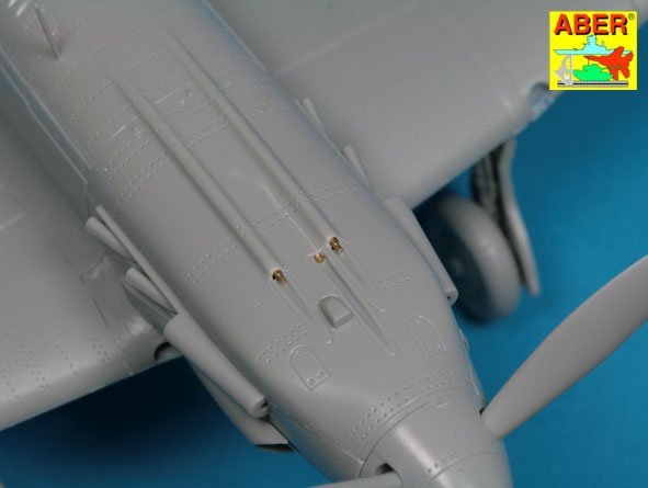 Armement Aber A48114 pour chasseur soviétique MIG-3 : 2 mitrailleuses 7,62 ShKAS ; 1 mitrailleuse UBS de 12,7 mm ; tube de Pitot (1/48) – imagen 8