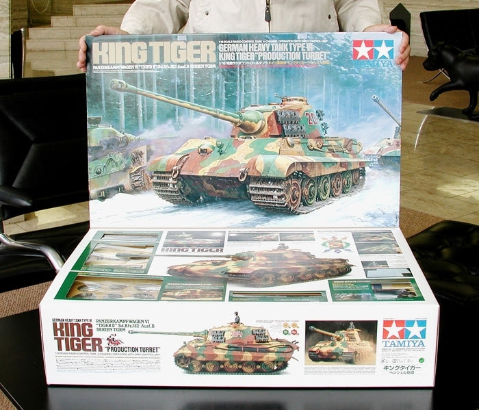 Tamiya 56018 Maquette radiocommandée de char lourd allemand Type VI King Tiger, tourelle de production, kit complet toutes options, échelle 1/16 – immagine 2