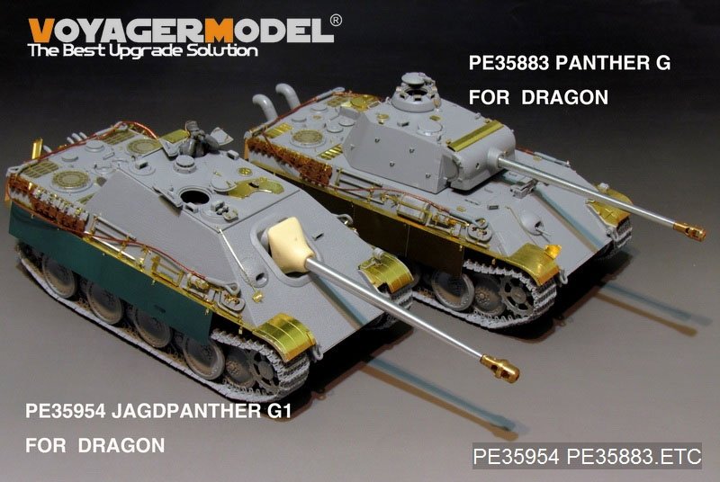 Maquette Voyager PE35954 Jagdpanther G1 de la Seconde Guerre mondiale pour DRAGON 6458/6494/6393/6758 au 1/35 – image 17