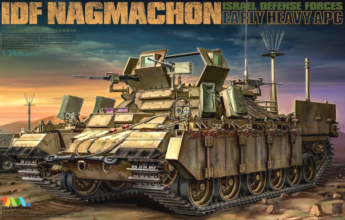 Tiger Modèle 4615 IDF Forces de défense israéliennes Nagmachon, véhicule blindé de transport de troupes lourd (première génération), échelle 1/35