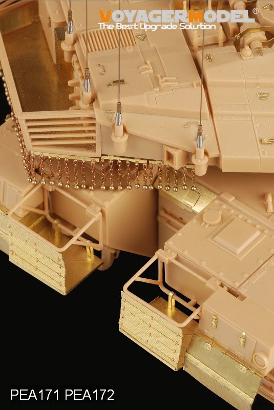 Ensemble d'antennes pour la famille de chars de combat principaux Merkava modernes (modèle Voyager PEA171) (pour tous les modèles) à l'échelle 1/35