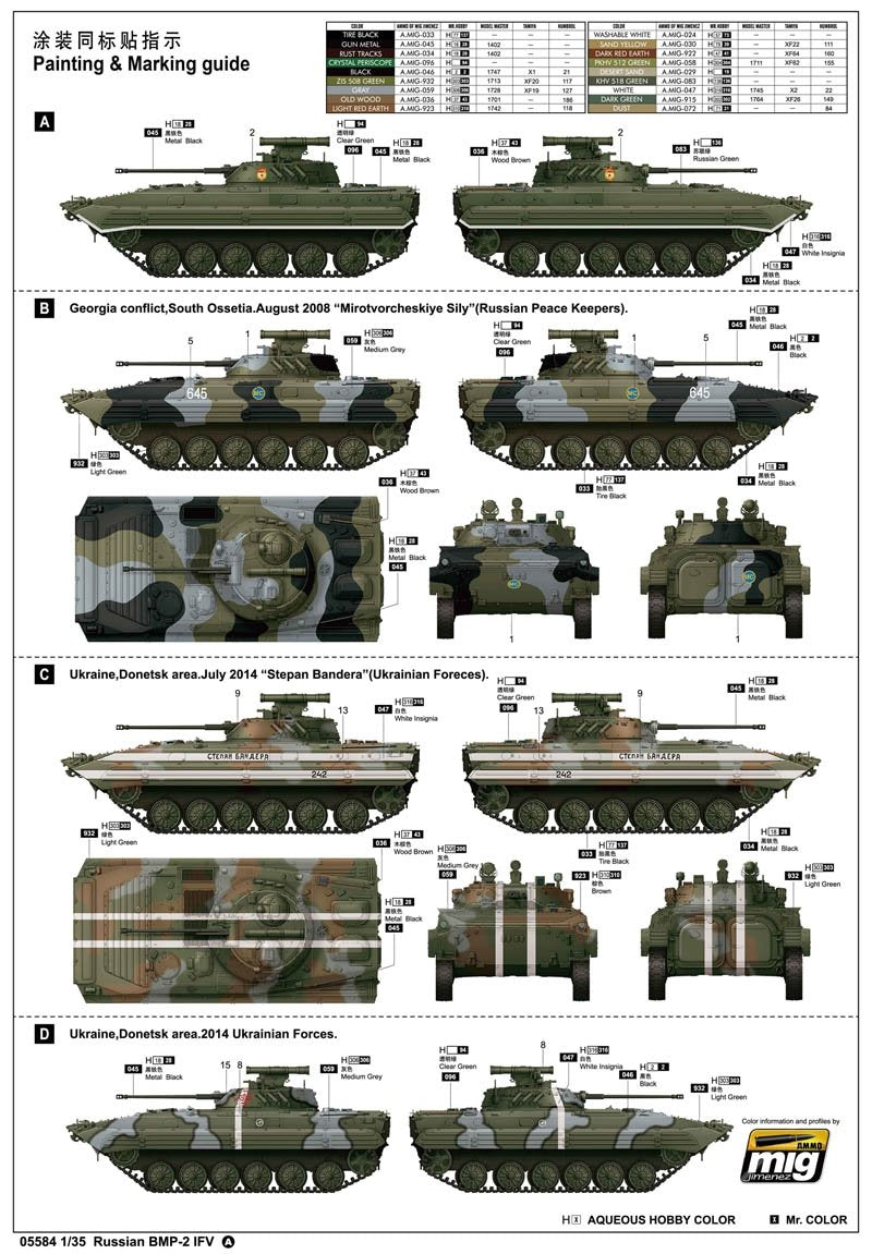 Trumpeter 05584 Véhicule de combat d&amp;#39;infanterie russe BMP-2 (1/35)  – Bild 3