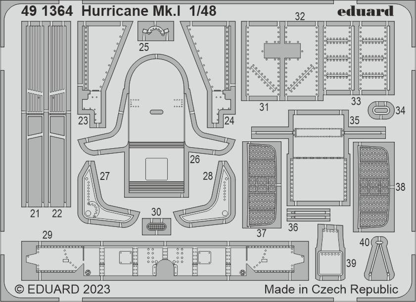 Maquette Eduard BIG49380 Hurricane Mk. et Hobby Boss au 1/48  – image 2