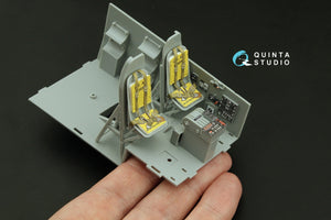 Maquette Quinta Studio QD32233 : cockpit de pilote pour Boeing B-17E/F. Intérieur coloré imprimé en 3D sur papier décalcomanie (HK models) à l&amp;#39;échelle 1/32. – image 10