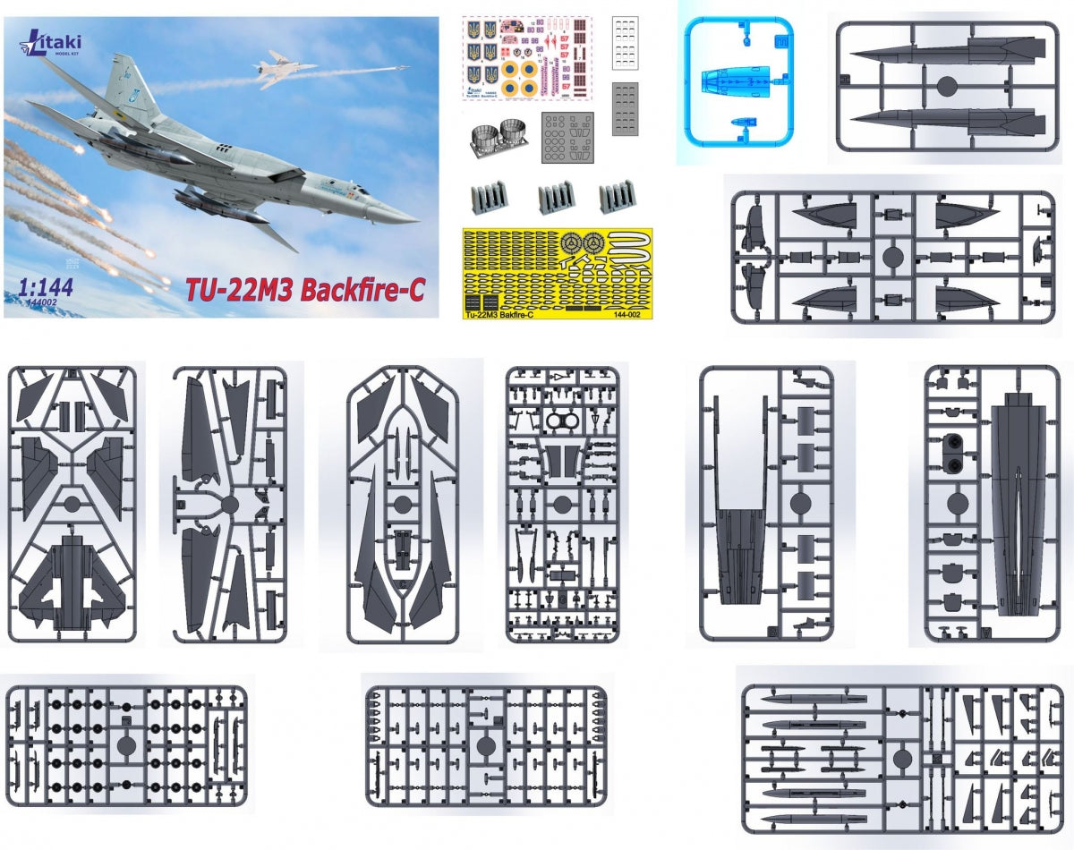 Litaki 144002 Tu-22m3 Backfire-C. Échelle 1/144