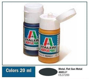 Italeri 4681AP FLAT GUN METAL 20ml