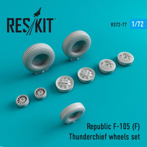 RESKIT RS72-0077 F-105F « THUNDERCHIEF » JEU DE ROUES 1/72