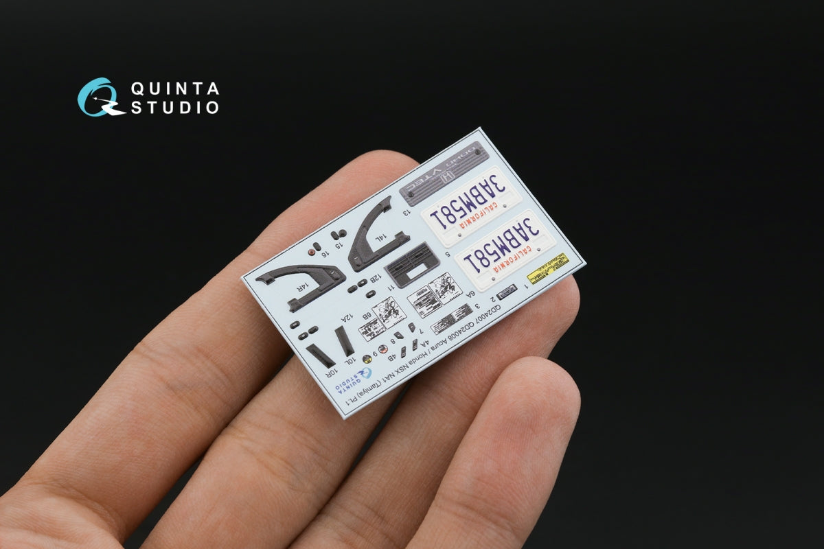 Intérieur imprimé en 3D et coloré sur papier décalcomanie Quinta Studio QD24008 Honda NSX NA1 version japonaise (Tamiya) 1/24 – image 7