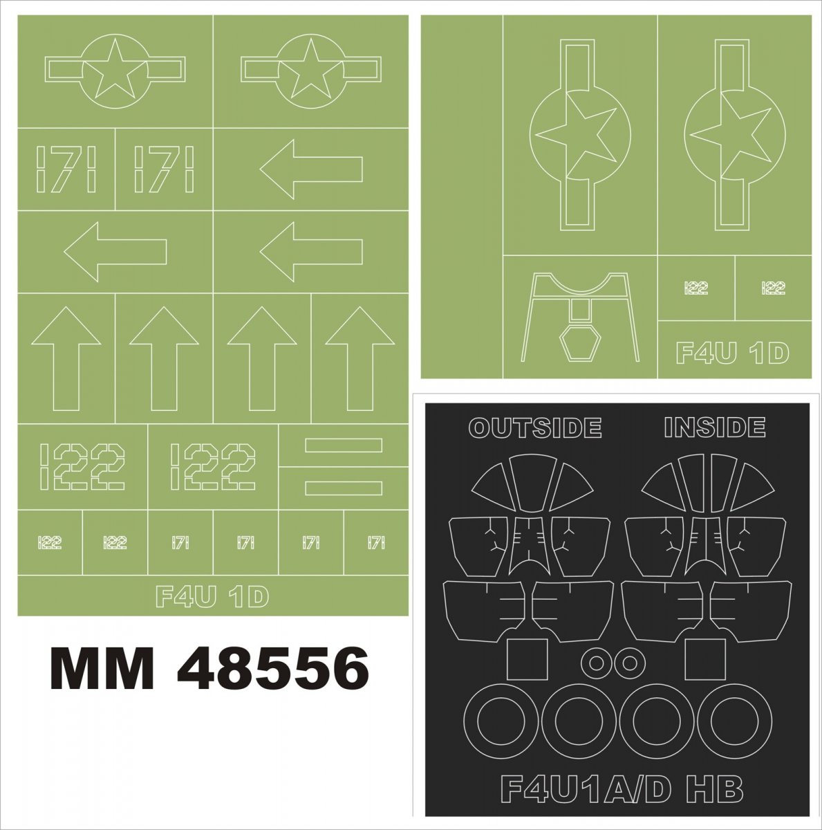 Montex MM48556 F4U-1D CORSAIR pour HOBBY BOSS 80384 1/48