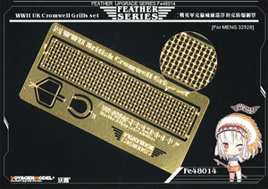 Grilles Cromwell britanniques de la Seconde Guerre mondiale, modèle Voyager FE48014, pour MENG 32528 au 1/48