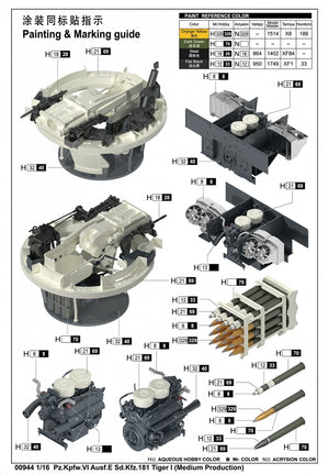 Trumpeter 00944 Pz.Kpfw.VI Ausf.E Sd.Kfz.181 Tiger I (production moyenne) 1/16  – image 6