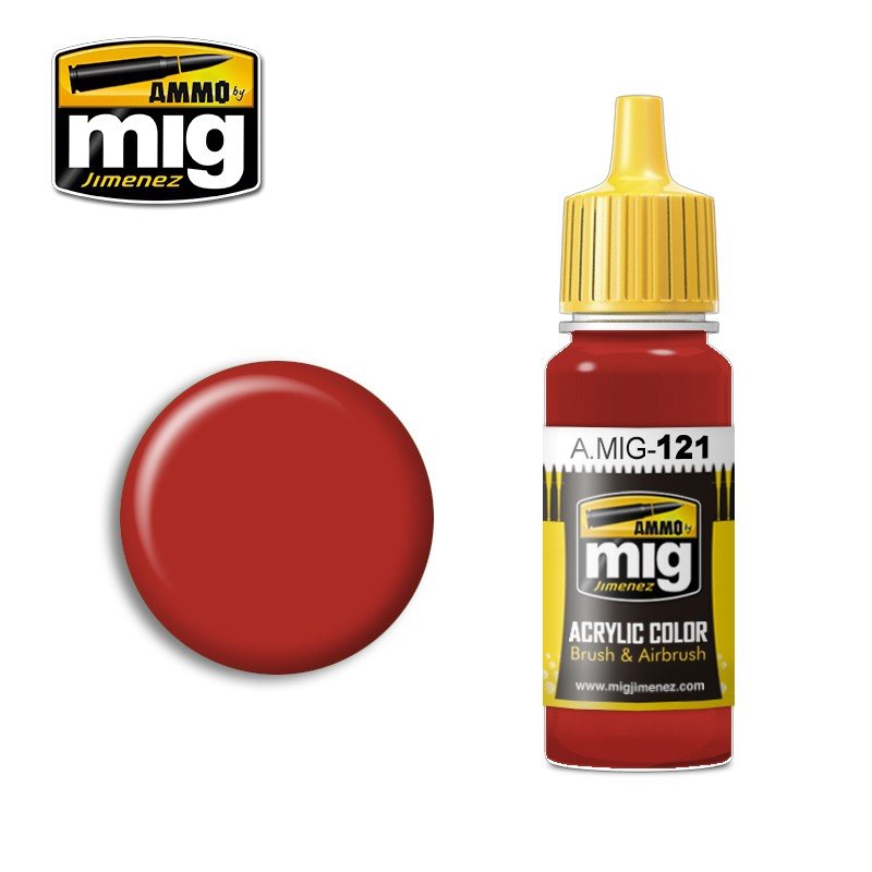 Munitions Mig Jimenez 0121 Rouge Sang 17 ml