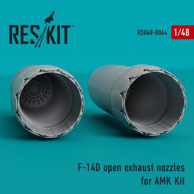 RESKIT RSU48-0064 Buses d'échappement ouvertes pour F-14D Tomcat (kit Amk 1/48)